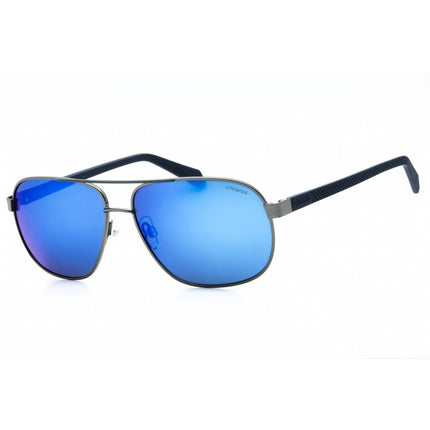 Polaroid Core Men's Sunglasses - Dark Ruthenium Aviator Frame | Pld 2059/S 0KJ1 00 ,