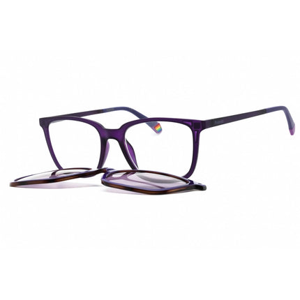 Polaroid Core Unisex Sunglasses - Violet Plastic Square Frame | PLD 6136/CS 0B3V KL ,