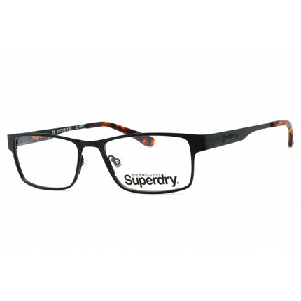 Superdry Unisex Eyeglasses - Black/Tortoise Metal Rectangular Frame | SDO-BROOKLYN 004 ,
