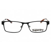 Superdry Unisex Eyeglasses - Black/Tortoise Metal Rectangular Frame | SDO-BROOKLYN 004 ,