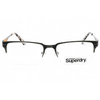 Superdry Men's Eyeglasses - Silver Ant Metal Rectangular Half Rim Frame | SDO-BUCK 002 ,