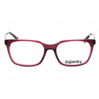 Superdry Unisex Eyeglasses - Plum/Black Plastic Square Full Rim Frame | SDO-OREGON 162 ,