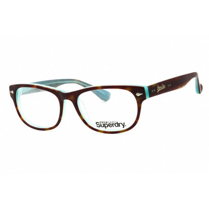 Superdry Unisex Eyeglasses - Tortoise/Turquoise Plastic Cat Eye Frame | SDO-OSAKA 102 ,
