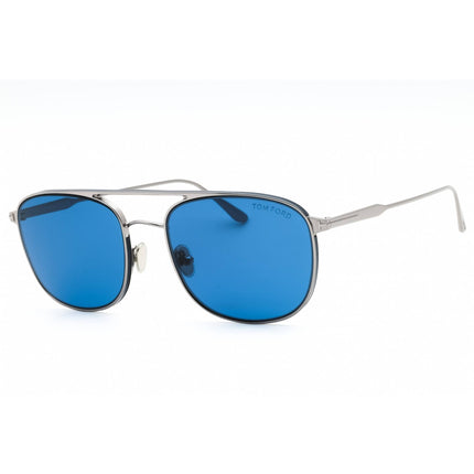 Tom Ford Men's Sunglasses - Shiny Light Ruthenium Metal Navigator Frame | FT0827 14V ,