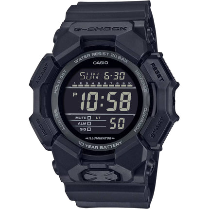 Casio Men's Watch - G-Shock World Time Black Digital Dial Resin Strap | GD010-1A1 ,
