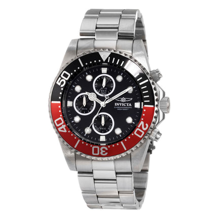 Invicta Men's Chronograph Watch - Pro Diver Black Dial Quartz Steel Bracelet | 1770 ,