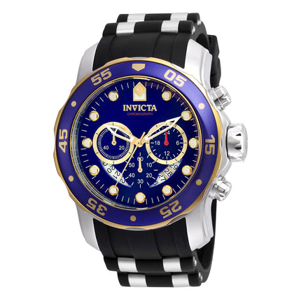 Invicta Men's Chronograph Watch - Pro Diver Steel & Silicone Strap Blue Dial | 22971 ,