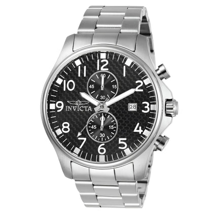 Invicta 0379 Men's Oversized Quartz Chronograph Carbon Fiber Dial Watch ,