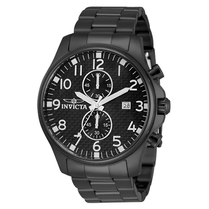 Invicta 0383 Men's Oversized Quartz Chronograph Carbon Fiber Dial Watch ,