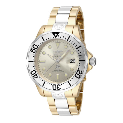 Invicta Men's Automatic Watch - Grand Diver Gold Tone Dial Two Tone Bracelet | 16038 ,