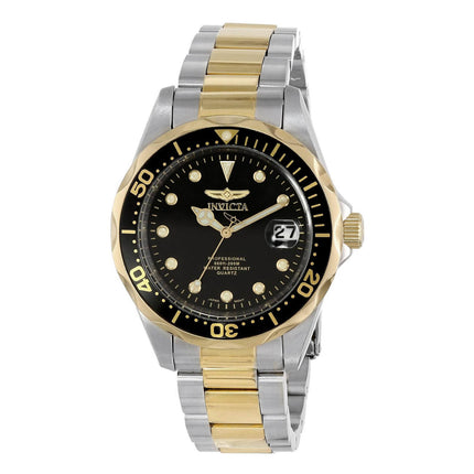 Invicta 17049 Men's Pro Diver Black Dial Two Tone Bracelet Dive Watch ,