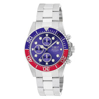 Invicta Men's Chronograph Stainless Steel Watch - Pro Diver Blue Dial Quartz | 1771 ,