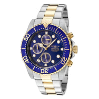 Invicta Men's Chronograph Watch - Pro Diver Two Tone Bracelet Quartz Blue Dial | 1773 ,