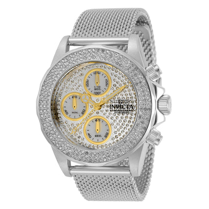 Invicta Women's Watch - Pro Diver Quartz Chronograph Silver Mesh Bracelet | 32934 ,