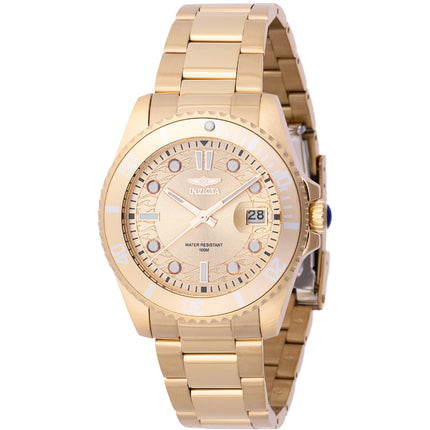 Invicta Women's Watch - Pro Diver Quartz Yellow Gold Stainless Steel Bracelet | 46688 ,