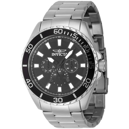 Invicta Men's Watch - Pro Diver Quartz Black Dial Stainless Steel Bracelet | 46898 ,