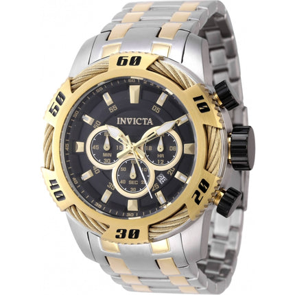 Invicta Men's Watch - Speedway Chronograph Black Dial Two Tone Bracelet | 47116 ,