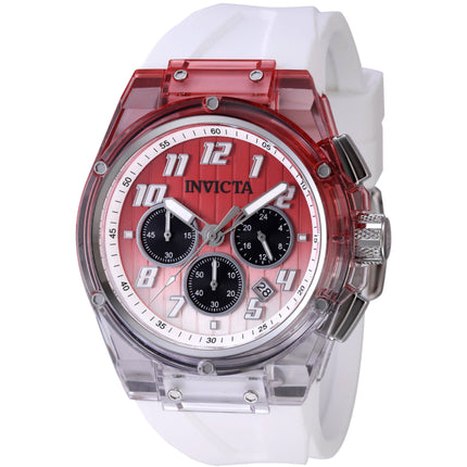 Invicta Men's Watch - S1 Rally Chronograph Black, Orange, Metallic White Dial | 47346 ,