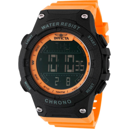 Invicta Men's Digital Watch - Invicta Racing Alarm Orange Polyurethane Strap | 48050 ,