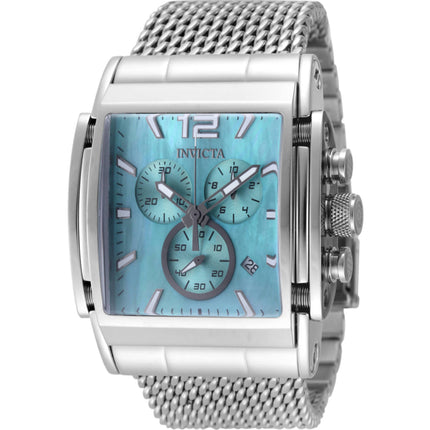 Invicta Men's Watch - Speedway Chronograph Blue Mop Dial Silver Steel Bracelet | 48207 ,