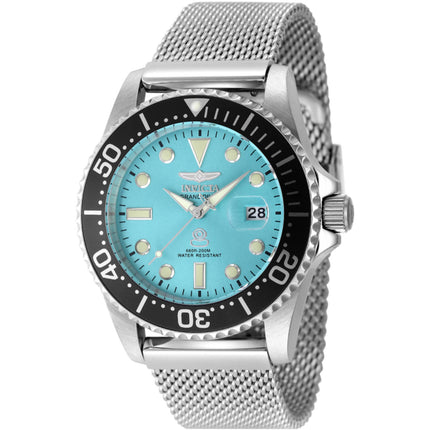 Invicta Men's Watch - Pro Diver Quartz Blue Dial Silver Steel Bracelet Dive | 48213 ,