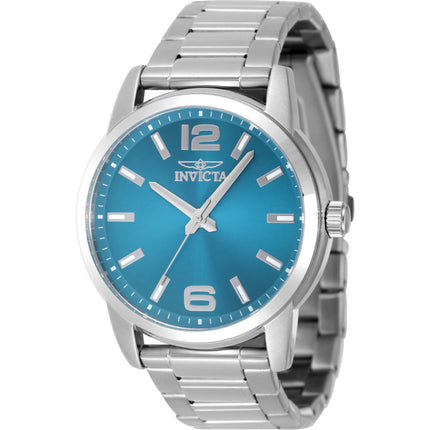 Invicta Men's Watch - Celestial Quartz Light Blue Dial Silver Steel Bracelet | 48495 ,