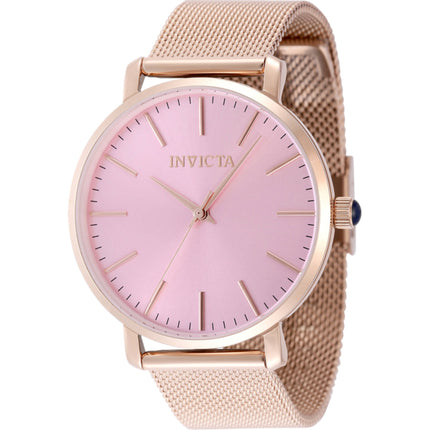 Invicta Women's Watch - Angel Quartz Pink Dial Rose Gold Steel Mesh Bracelet | 48846 ,