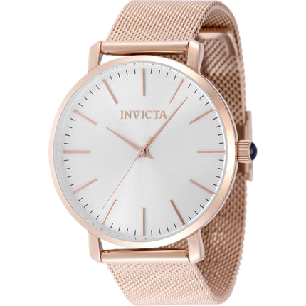 Invicta Women's Watch - Angel Quartz Silver Dial Rose Gold Steel Bracelet | 48847 ,