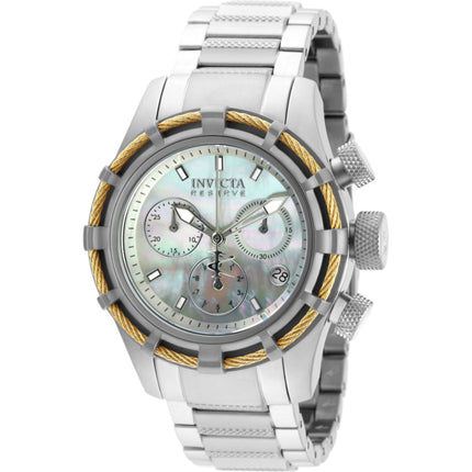 Invicta Women's Watch - Bolt Chronograph Mop Dial Stainless Steel Bracelet | 90009 ,