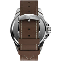 Timex Men's Watch - Essex Avenue Blue Dial Tan Leather Strap Day-Date | TW2U42800 ,