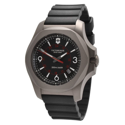 Victorinox Swiss Army Men's Quartz Watch - I.N.O.X. Black Dial Titanium | 241883 ,