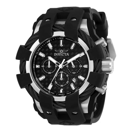 Invicta 23855 Men's Bolt Sport Black Bezel Black Carbon Fiber Dial Chronograph Dive Watch ,