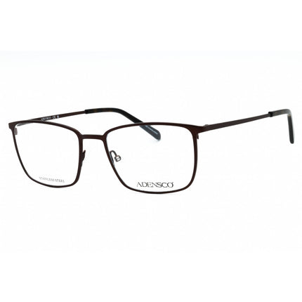 Adensco Men's Eyeglasses - Matte Brown Full Rim Rectangular Frame | AD 132 04IN 00 ,