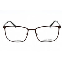 Adensco Men's Eyeglasses - Matte Brown Full Rim Rectangular Frame | AD 132 04IN 00 ,