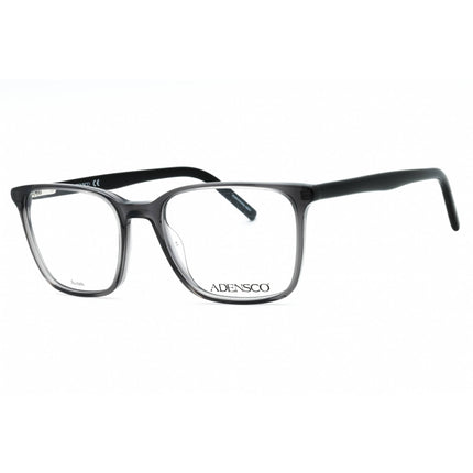 Adensco Men's Eyeglasses - Grey Plastic Full Rim Rectangular Frame | AD 137 0KB7 00 ,