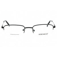 Adensco Men's Eyeglasses - Matte Black Half Rim Rectangular Frame | AD 141 003 00 ,