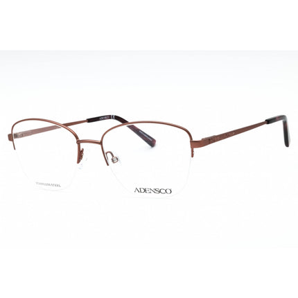 Adensco Women's Eyeglasses - Matte Burgundy Half Rim Cat Eye Frame | AD 252 0OIH 00 ,