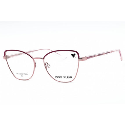 Anne Klein Women's Eyeglasses - Rose Gold Metal Full Rim Cat Eye Frame | AK5112 771 ,