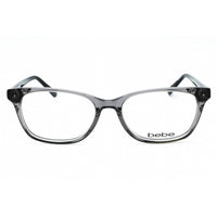Bebe Women's Eyeglasses - Grey Crystal Acetate Full Rim Rectangular Frame | BB5163 001 ,