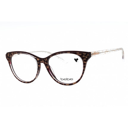 Bebe Women's Eyeglasses - Burgundy Acetate Full Rim Cat Eye Shape Frame | BB5189 610 ,