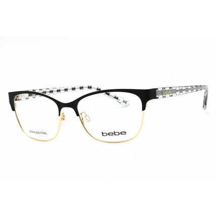 Bebe Women's Eyeglasses - Jet Full Rim Cat Eye Frame Clear Demo Lens | BB5196 001 ,