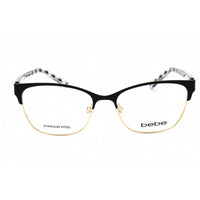 Bebe Women's Eyeglasses - Jet Full Rim Cat Eye Frame Clear Demo Lens | BB5196 001 ,