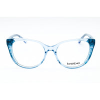 Bebe Women's Eyeglasses - Blue Animal Acetate Full Rim Cat Eye Frame | BB5208 422 ,