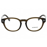 Burberry Men's Eyeglasses - Transparent Green Full Rim Round Frame | 0BE2382D 3010 ,