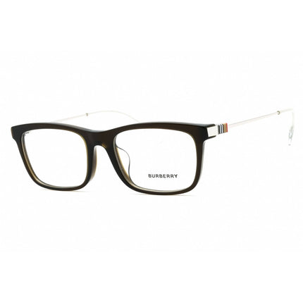 Burberry Men's Eyeglasses - Green/Silver Plastic Full Rim Rectangular | 0BE2384F 4026 ,