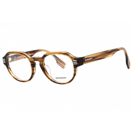 Burberry Men's Eyeglasses - Brown Horn Plastic Full Rim Round Frame | 0BE2386F 4096 ,