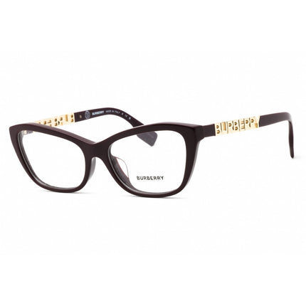Burberry Women's Eyeglasses - Bordeaux Plastic Full Rim Cat Eye Frame | 0BE2392F 3979 ,