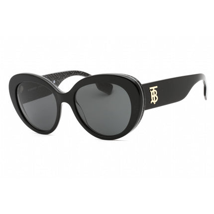 Burberry Women's Sunglasses - Black/Print TB/Crystal Full Rim Frame | 0BE4298 397787 ,