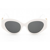 Burberry Women's Sunglasses - White Plastic Full Rim Oval Shape Frame| 0BE4361 300787 ,