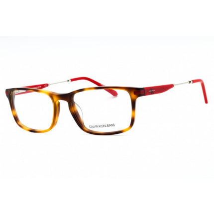 Calvin Klein Jeans Men's Eyeglasses - Soft Tortoise Rectangular Frame | CKJ18707 240 ,